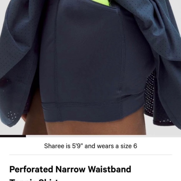 Lululemon Perforated Narrow Waistband Tennis Skirt - Picture 7 of 9